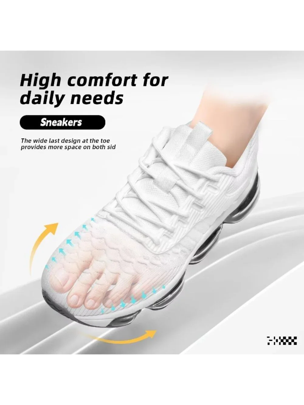 🆕Women's All White Walking Running Shoes Air Cushion Breathable Sneakers